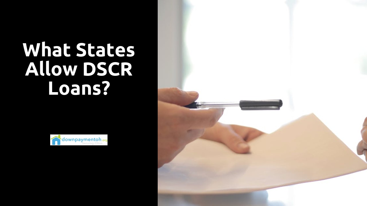 What states allow DSCR loans?